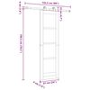 vidaXL Porte coulissante ORKDAL Marron 61 x 198,5 cm Pin massif