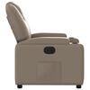 vidaXL Fauteuil inclinable &eacute;lectrique Cappuccino Similicuir