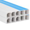 vidaXL Goulotte de c&acirc;ble auto-adh&eacute;sive 25x25 mm 10 m PVC