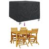 vidaXL Housse pour meubles Uni Noir 125 x 125 x 74 cm tissu