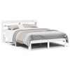 vidaXL Cadre de lit et t&ecirc;te de lit sans matelas blanc 135x190 cm