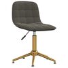 vidaXL Chaises pivotantes &agrave; manger lot de 2 Gris fonc&eacute; Velours