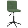 vidaXL Chaises pivotantes &agrave; manger lot de 2 Vert fonc&eacute; Velours