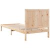 vidaXL Cadre de lit extra long sans matelas 90x210 cm bois massif