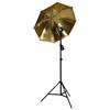 vidaXL Kit de studio photo avec lampes parapluies et r&eacute;flecteur