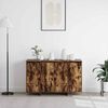 vidaXL Buffet Ch&ecirc;ne fum&eacute; 120 x 41 x 75 cm Bois d'ing&eacute;nierie