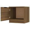 vidaXL Tables de chevet 2 pcs Chêne marron 40x39x40 cm