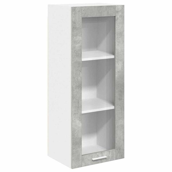 vidaXL Armoire suspendue Gris b&eacute;ton 40 x 31 x 100 cm Bois d'ing&eacute;nierie
