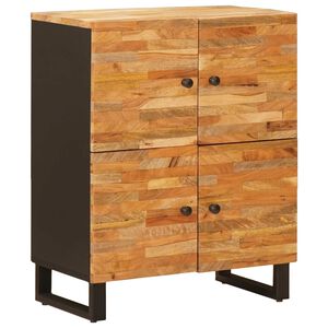 vidaXL Meuble d'appoint Marron 60 x 33 x 75 cm Bois de mangue massif