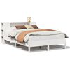 vidaXL Lit biblioth&egrave;que sans matelas blanc 140x200 cm bois pin massif