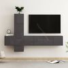 vidaXL Ensemble de meubles TV 5 pcs Gris brillant Bois d'ingénierie