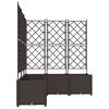 vidaXL Cache-pot de jardin 5 pcs Marron 120 x 120 x 143 cm Acier