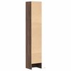 vidaXL Buffet avec LED ch&ecirc;ne marron 36x32,5x200 cm bois d'ing&eacute;nierie