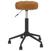 vidaXL Chaises pivotantes &agrave; manger lot de 2 marron velours