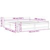 vidaXL Cadre de lit sans matelas bois massif 180x200 cm