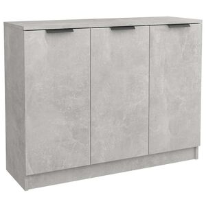 vidaXL Buffet Gris b&eacute;ton 90,5x30x70 cm Bois d'ing&eacute;nierie