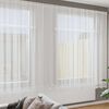 vidaXL Rideau en Dentelle Floral Blanc 245 x 400 cm Polyester