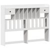 vidaXL Cadre de lit sans matelas blanc 140x190 cm bois de pin massif