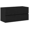vidaXL Meuble de Lavabo de Salle de Bain Ch&ecirc;ne noir 90 x 38,5 x 45 cm