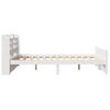 vidaXL Cadre de lit et t&ecirc;te de lit sans matelas blanc 135x190 cm