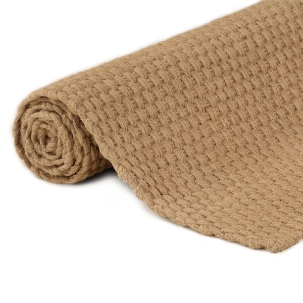 vidaXL Tapis rectangulaire Naturel 120x180 cm Jute