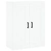 vidaXL Buffet haut Blanc 69,5x34x180 cm Bois d'ing&eacute;nierie