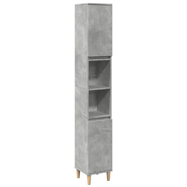 vidaXL Ensemble de meubles de salle de bain 3 pcs gris b&eacute;ton