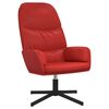 vidaXL Chaise de relaxation avec tabouret Bordeaux Similicuir