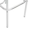 vidaXL Tabourets empilables de bar lot de 2 Aluminium