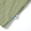 T-shirt pour enfants &agrave; manches courtes kaki clair 128