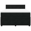 vidaXL Sommier &agrave; lattes de lit avec matelas Noir 140x190 cm Velours