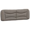vidaXL Coussin de t&ecirc;te de lit Hvar taupe 160 cm tissu