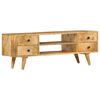 vidaXL Meuble TV 110x35x40 cm Bois massif de manguier