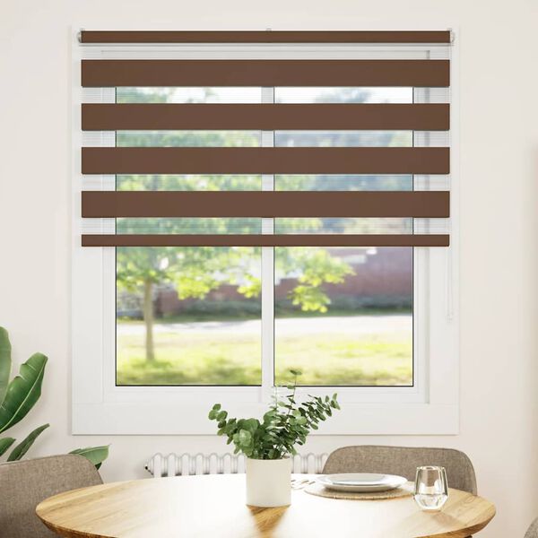 vidaXL Store z&egrave;bre marron 120x150cm largeur du tissu 115,9cm polyester