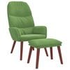 vidaXL Fauteuil relaxant velours bleu
