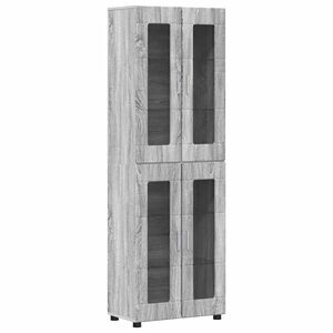 vidaXL Haut Armoire FLORIN 60 x 35 x 182 cm Gris Sonoma