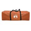 vidaXL Tente de camping tunnel 4 personnes gris et orange imperm&eacute;able