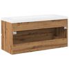 vidaXL Armoire lavabo avec bassin int&eacute;gr&eacute; ch&ecirc;ne artisanal