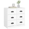 vidaXL Buffet blanc 70x35,5x67,5 cm bois d'ingénierie