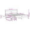 vidaXL Cadre de lit sans matelas 160x200 cm bois massif de pin