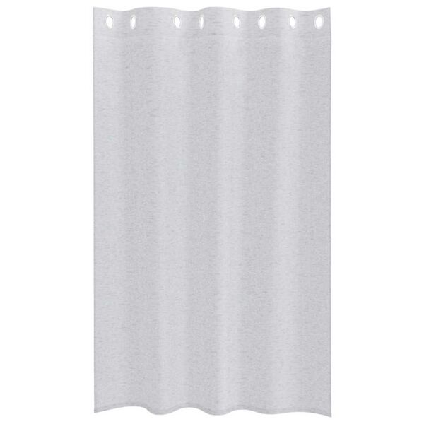vidaXL Rideau en Voile 2 pcs Gris clair 175 x 140 cm Polyester