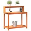 vidaXL Table de rempotage avec &eacute;tag&egrave;res marron bois massif de pin