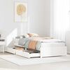 vidaXL Cadre de lit sans matelas blanc 90x190 cm bois de pin massif