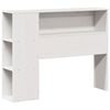 vidaXL Lit biblioth&egrave;que sans matelas blanc 90x200cm bois de pin massif
