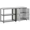 vidaXL Ensemble de rangement cuisine 2 pcs Argent&eacute; Acier galvanis&eacute;