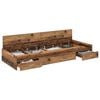 vidaXL Cadre de lit Bois Ancien 90 x 200 cm Bois d'ing&eacute;nierie