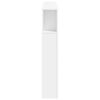 vidaXL T&ecirc;te de lit &agrave; LED blanc 140x18,5x103,5 cm bois d'ing&eacute;nierie