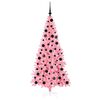 vidaXL Sapin de No&euml;l avec 300 LED avec support Rose 180 cm PVC