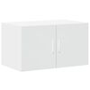 vidaXL Armoire de rangement blanc 70x42,5x225 cm bois d'ing&eacute;nierie