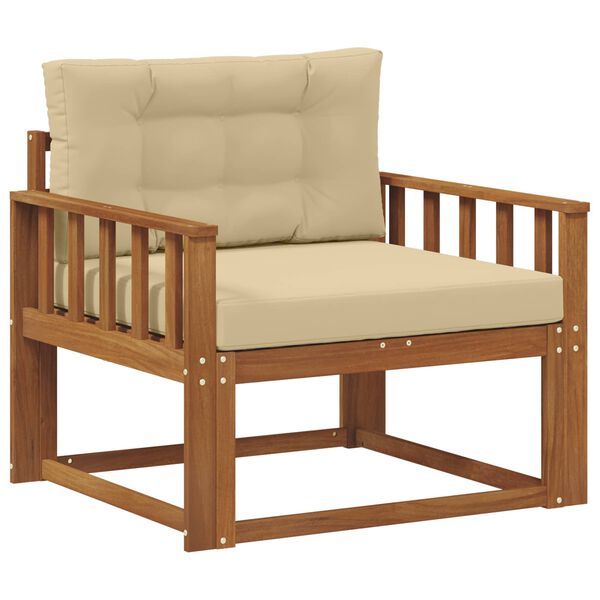 vidaXL Sofa de milieu ext&eacute;rieur Bois d'Acacia Massif Naturel